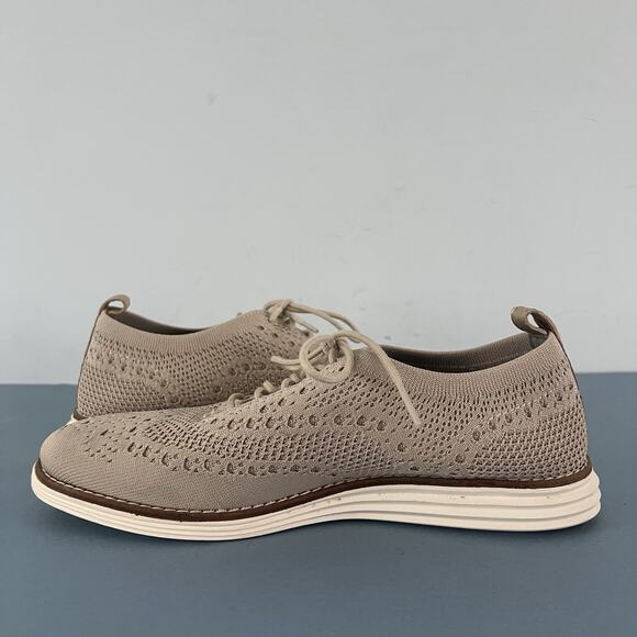 Cole Haan 2.ZeroGrand Stitchlite Rye Gold Wingtip Oxford Womens Sneakers - Picture 5 of 9